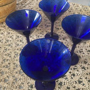 Cobalt Martini Glasses by Pier 1